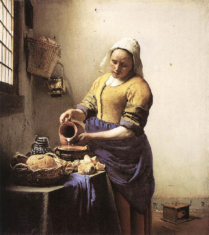 Jan Vermeer The Milkmaid oil painting picture